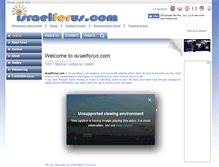 Tablet Screenshot of israelforus.com